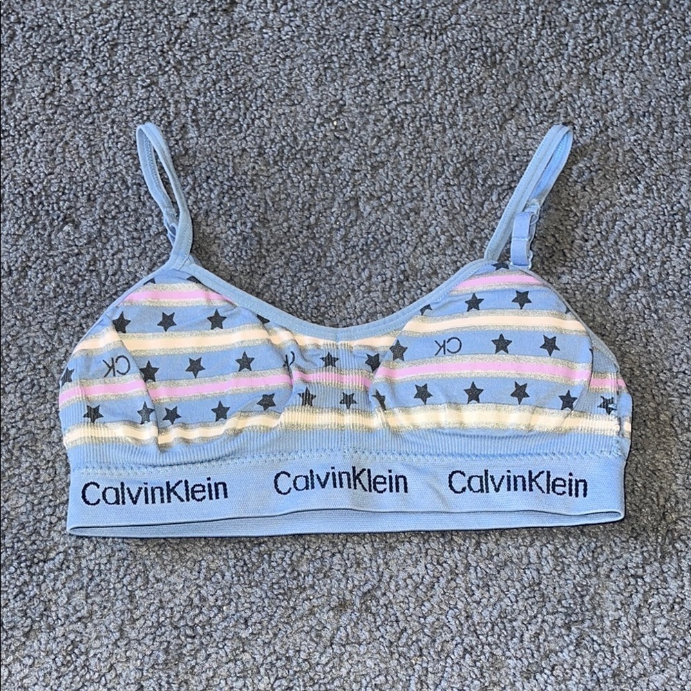 Calvin Klein Kids Bralette - Blue, Pink